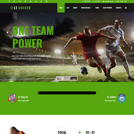 LTheme Soccer Onepage