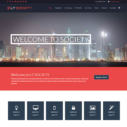 LTheme Society Onepage