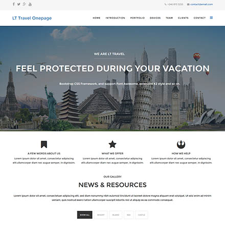 LTheme Travel Onepage