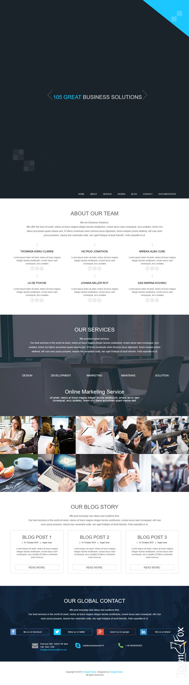 Joomla шаблон OmegaTheme Business Solutions