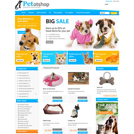 OmegaTheme Petshop