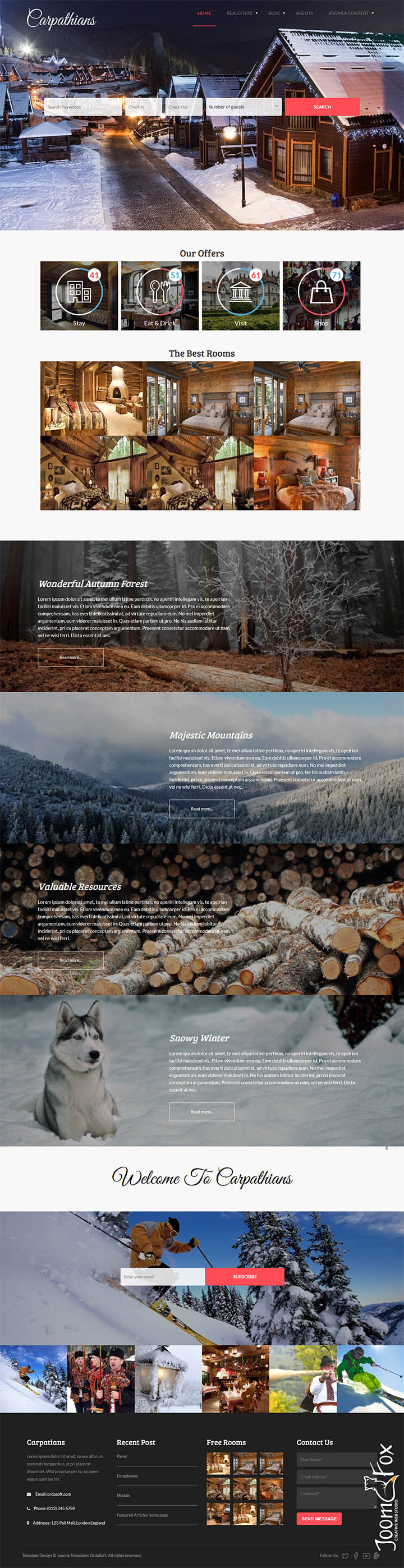 Joomla шаблон OrdaSoft Carpathians