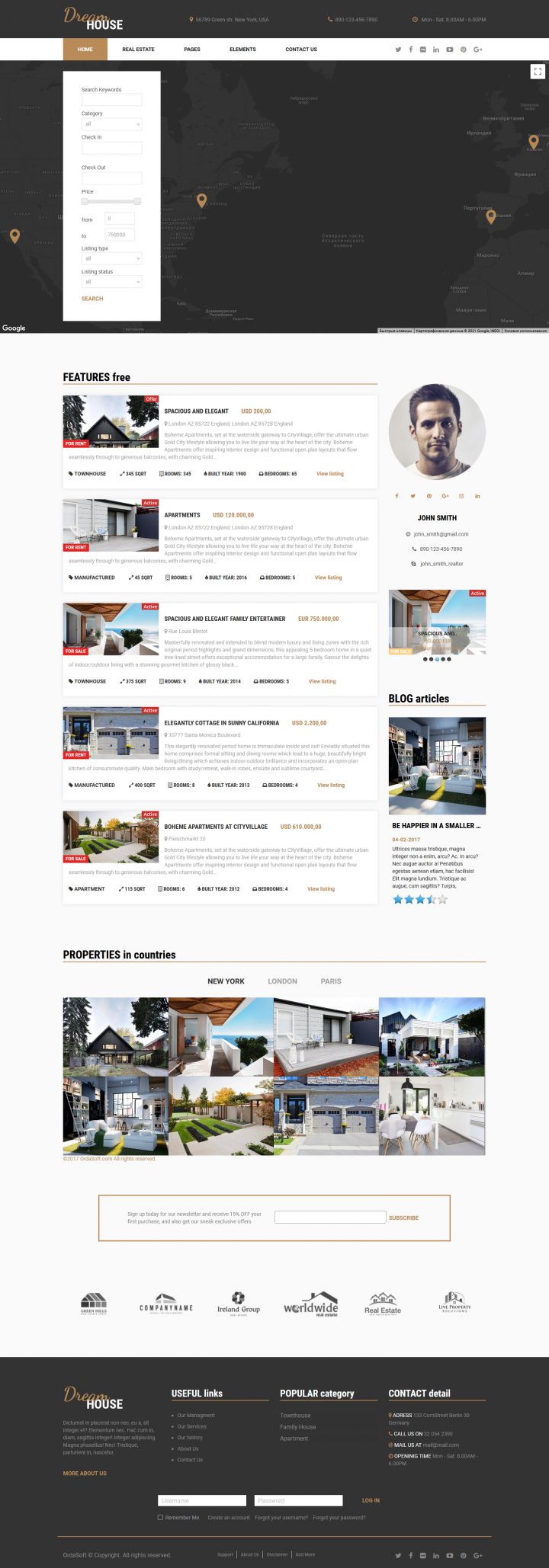 Joomla шаблон OrdaSoft Dream House