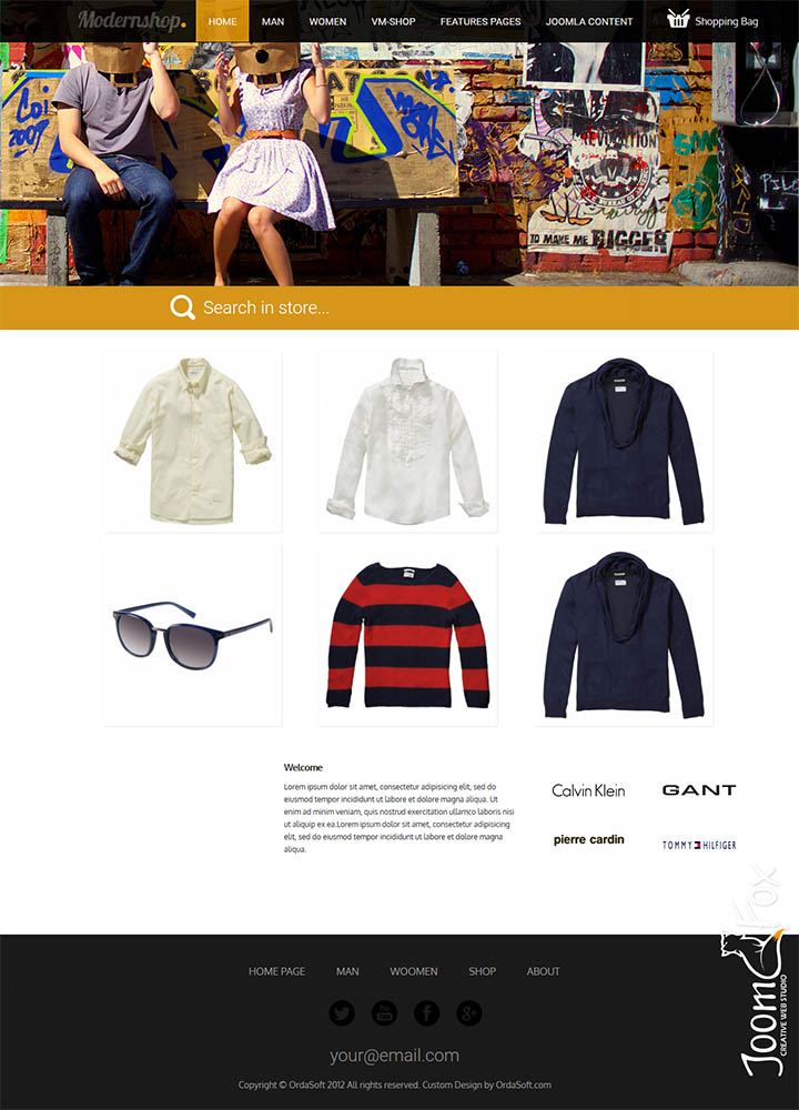 Joomla шаблон OrdaSoft ModernShop