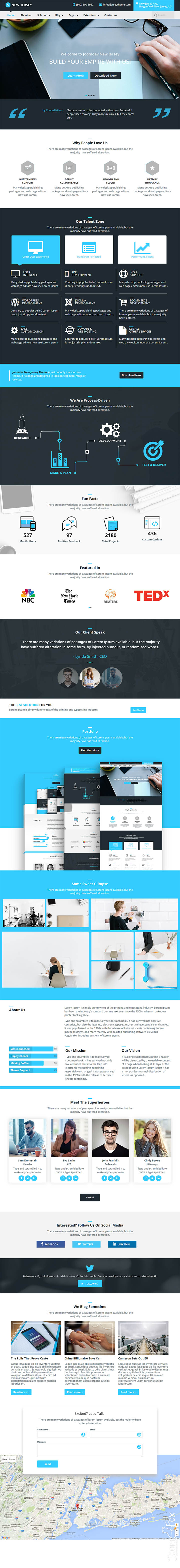 Joomla шаблон JoomDev NewJersey
