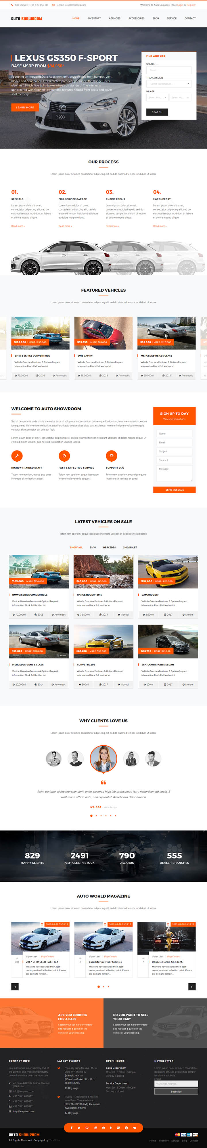 Joomla шаблон TemPlaza Auto Showroom