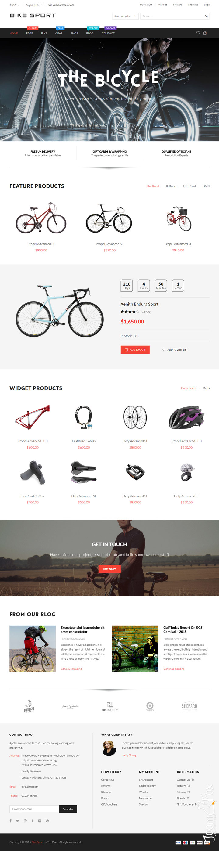 Joomla шаблон TemPlaza Bike Sport