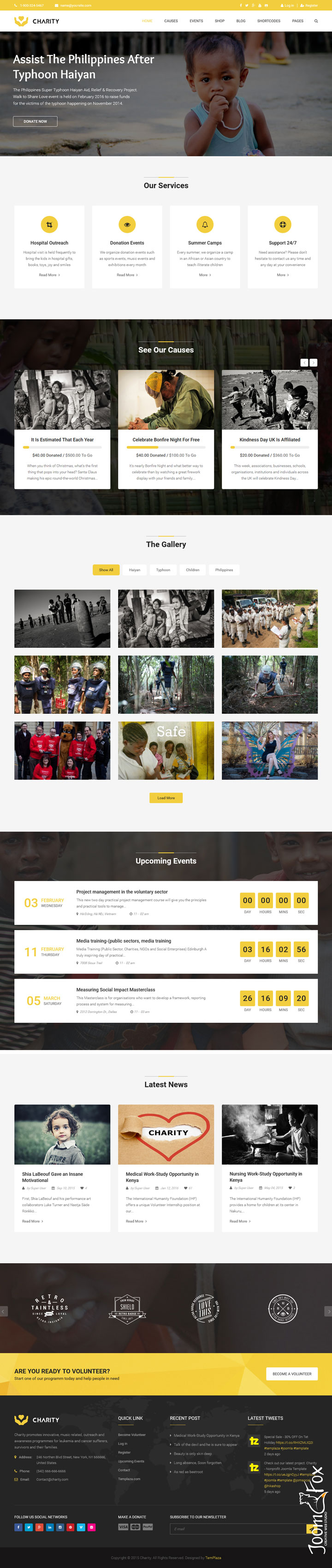 Joomla шаблон TemPlaza Charity