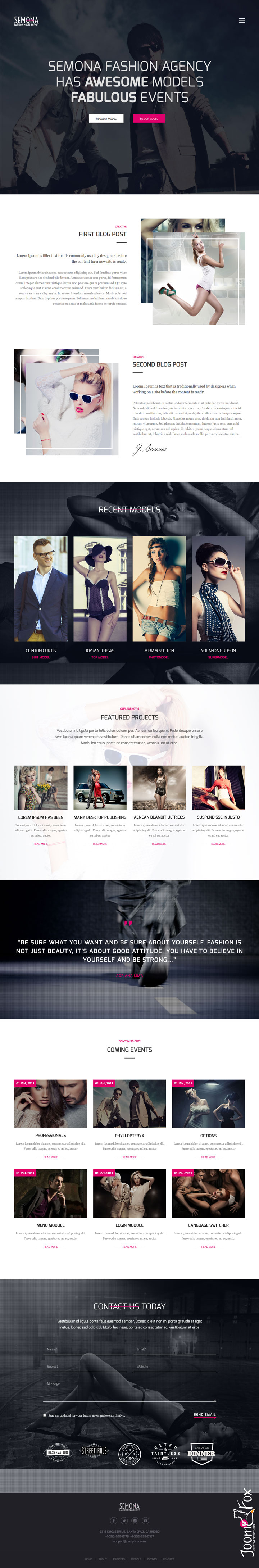 Joomla шаблон TemPlaza Fashion Semona