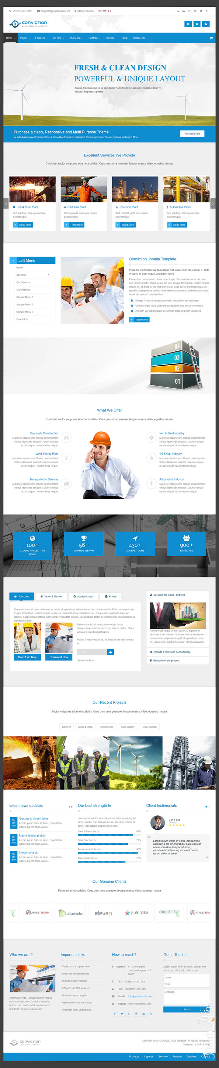 Joomla шаблон ThemeForest Conviction