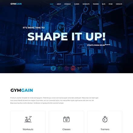 ThemeForest GymGain