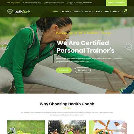 ThemeForest Health Coach