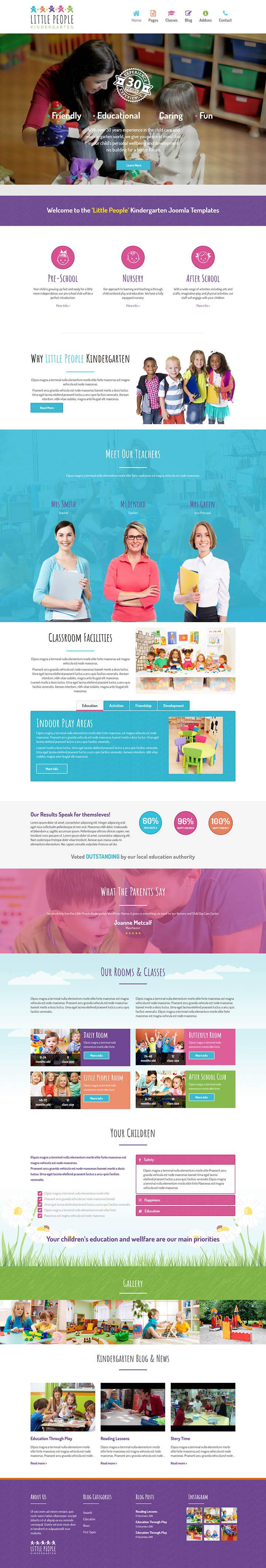 Joomla шаблон ThemeForest Little People