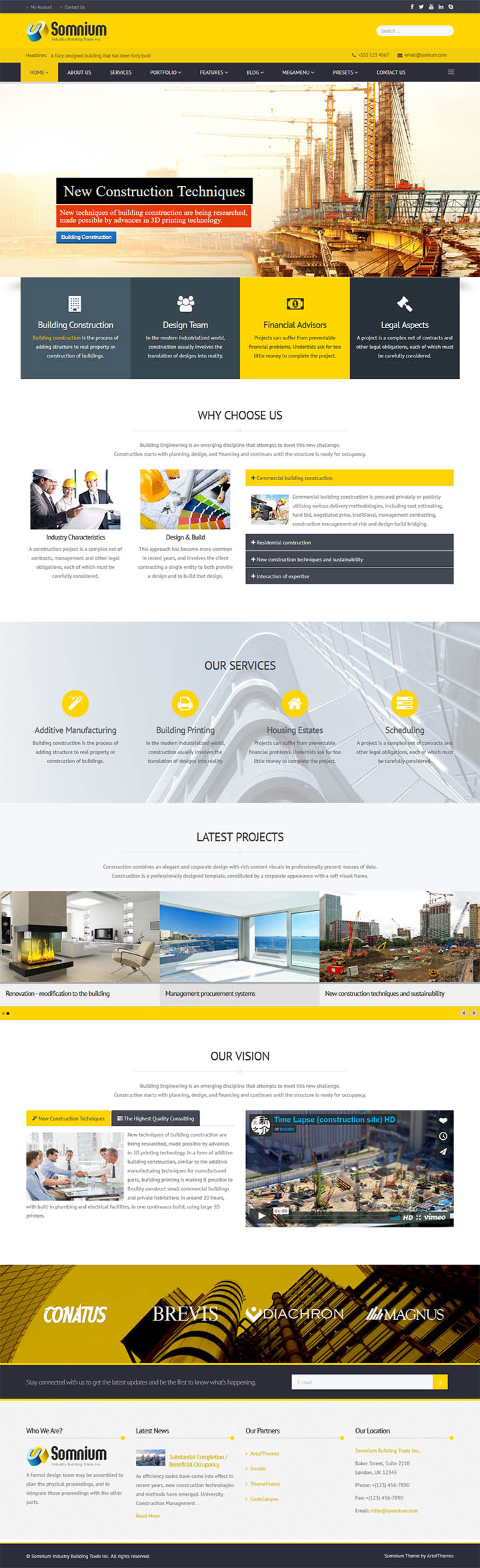 Joomla шаблон ThemeForest Somnium