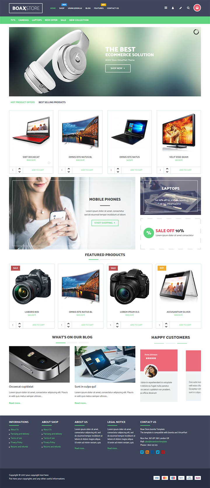 Joomla шаблон VirtuemartTemplates Boax Store