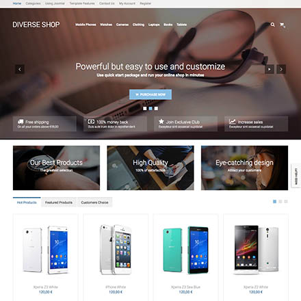 VirtuemartTemplates Diverse Shop