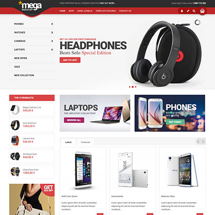 VirtuemartTemplates Mega Web Shop