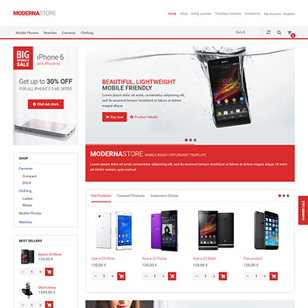 VirtuemartTemplates Moderna Store