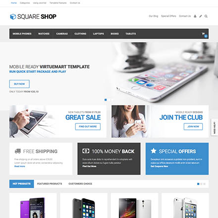 VirtuemartTemplates Square Shop