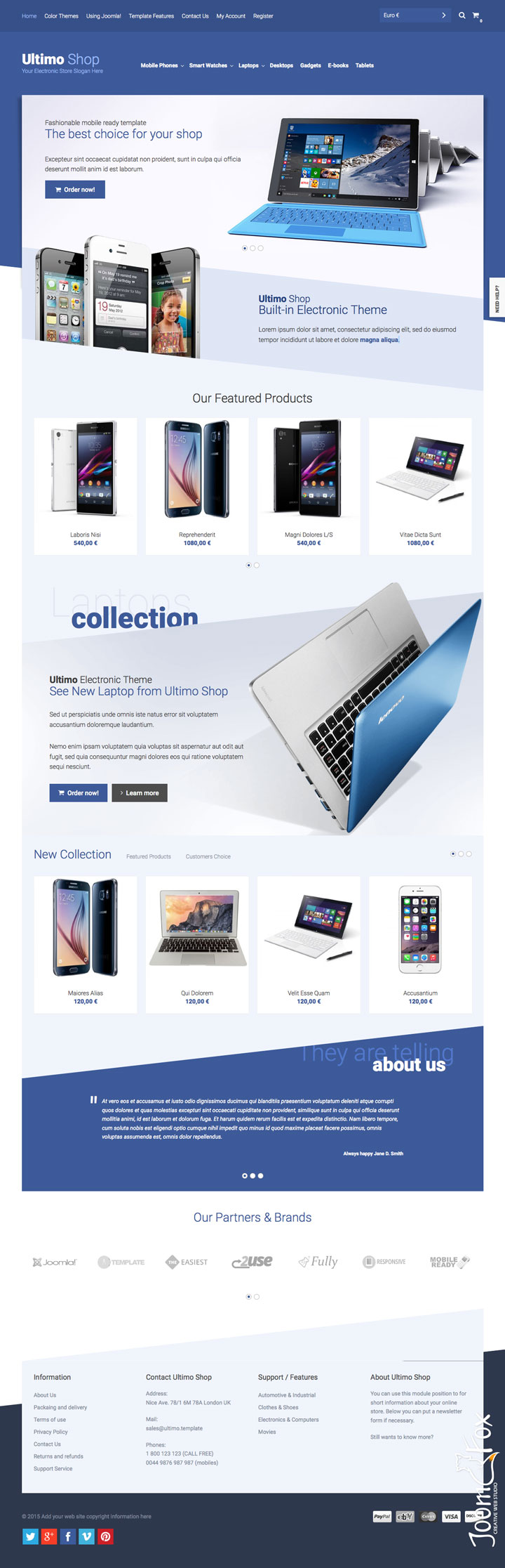 Joomla шаблон VirtuemartTemplates Ultimo Shop