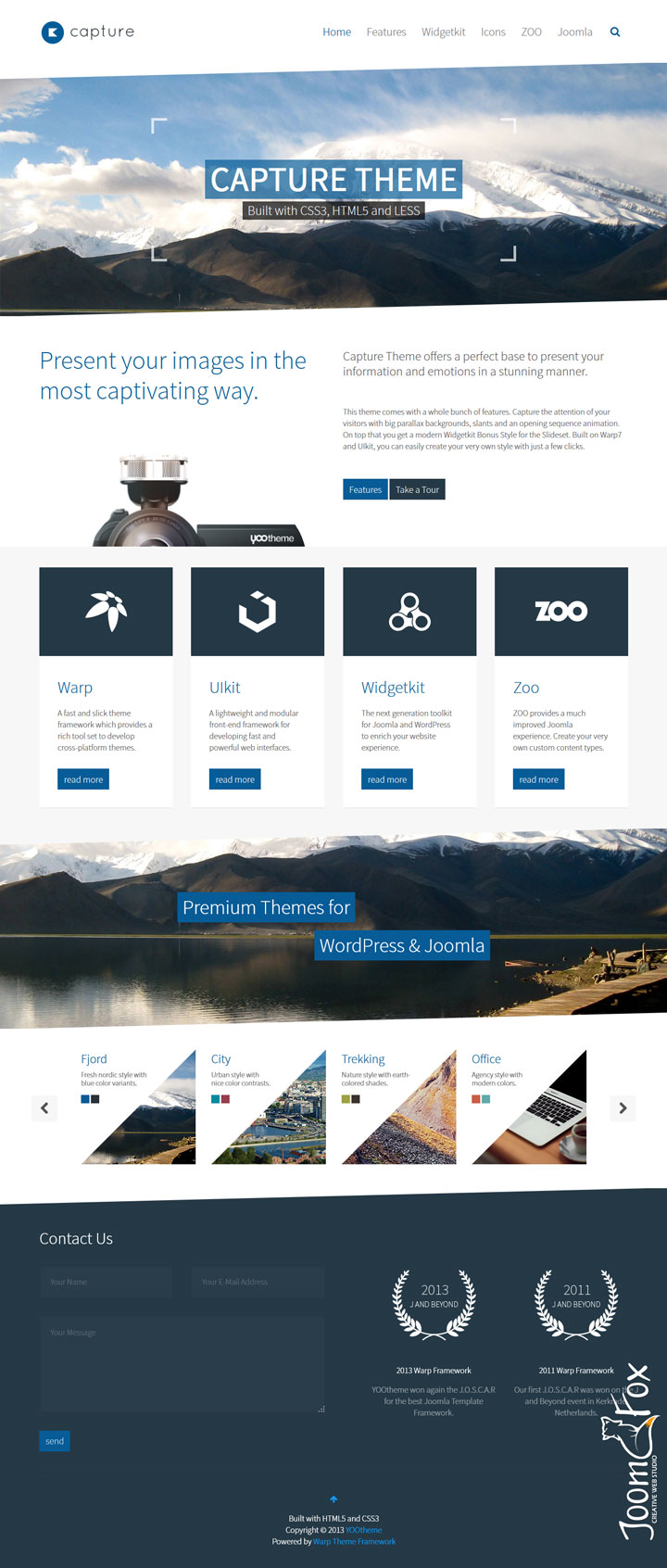 Joomla шаблон YOOtheme Capture