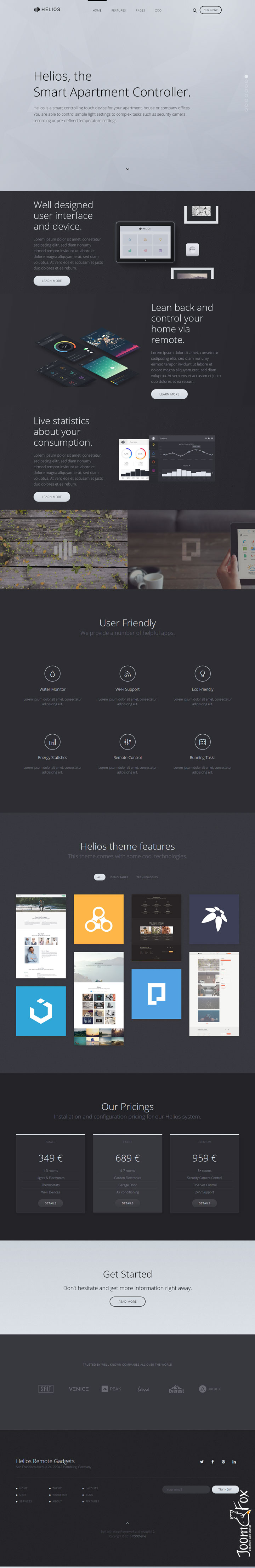 Joomla шаблон YOOtheme Helios