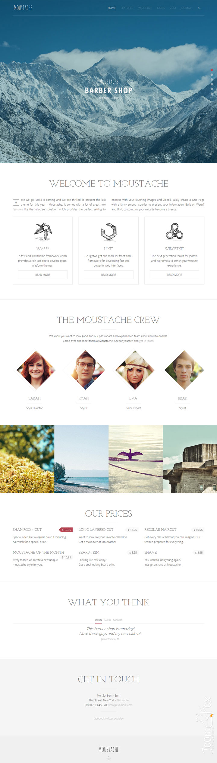 Joomla шаблон YOOtheme Moustache