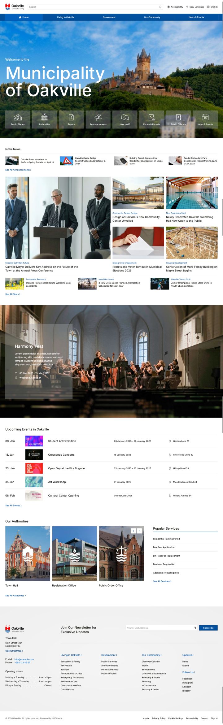 Joomla шаблон YOOtheme Oakville