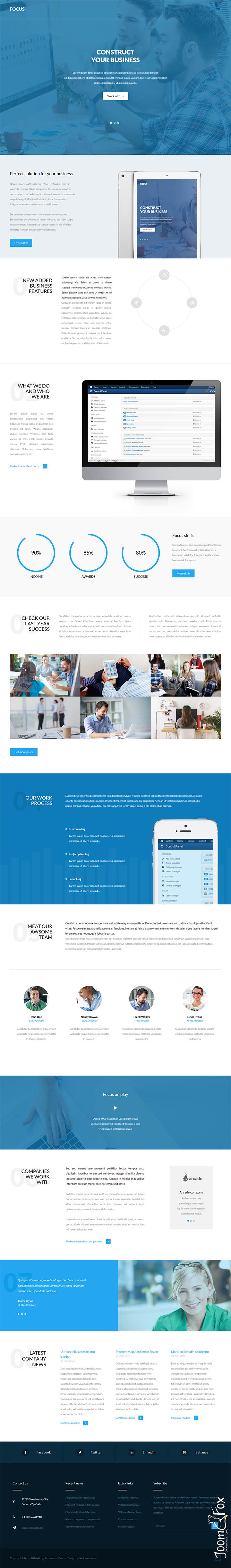 Joomla шаблон YouJoomla Focus