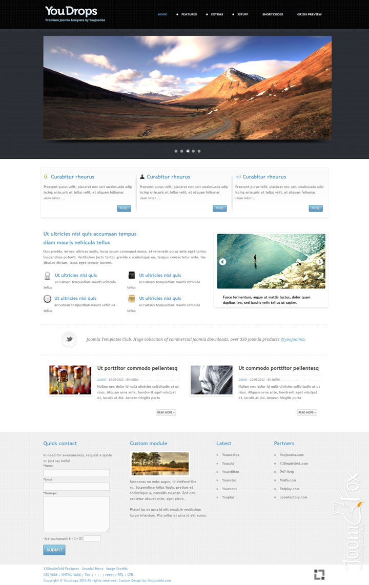 Joomla шаблон YouJoomla YouDrops