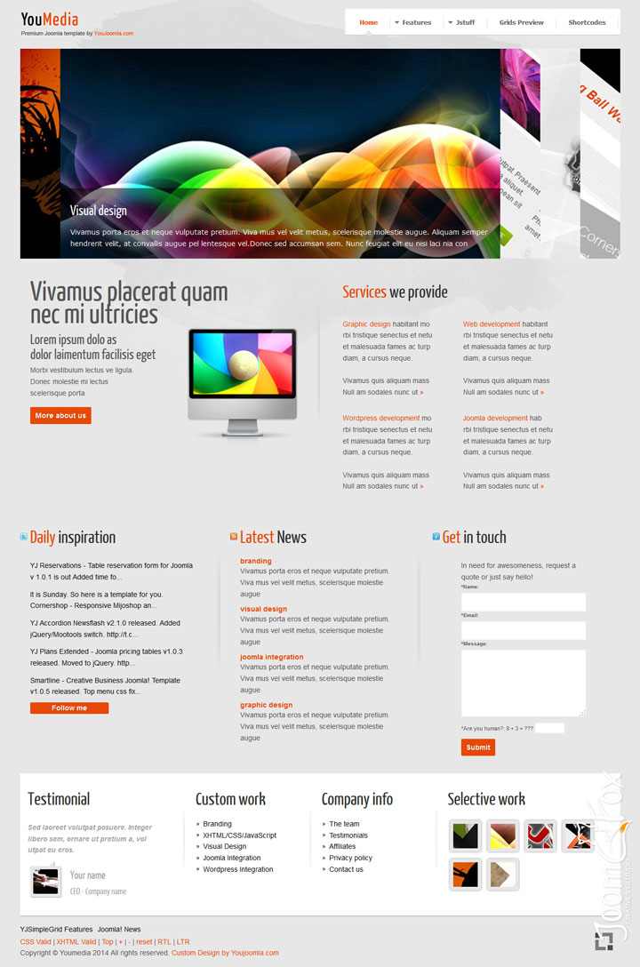 Joomla шаблон YouJoomla YouMedia