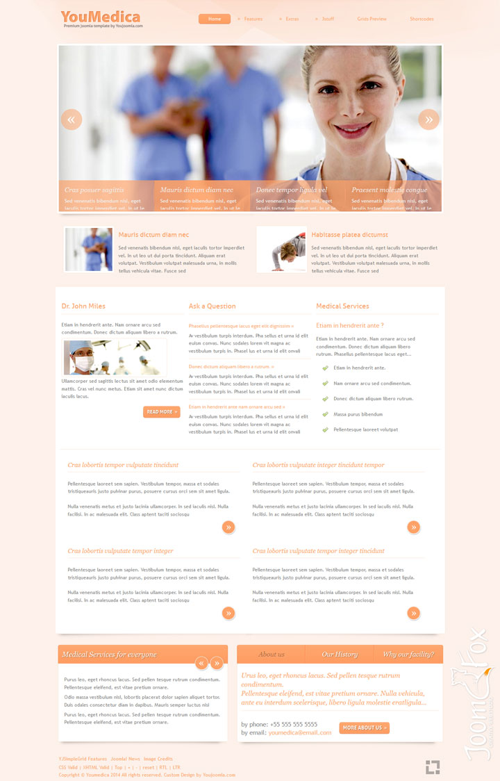 Шаблон YouJoomla YouMedica Joomla шаблон YouJoomla YouMedica
