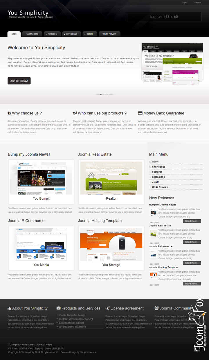 Joomla шаблон YouJoomla YouSimplicity