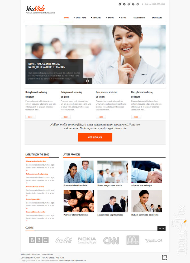 Joomla шаблон YouJoomla YouVida