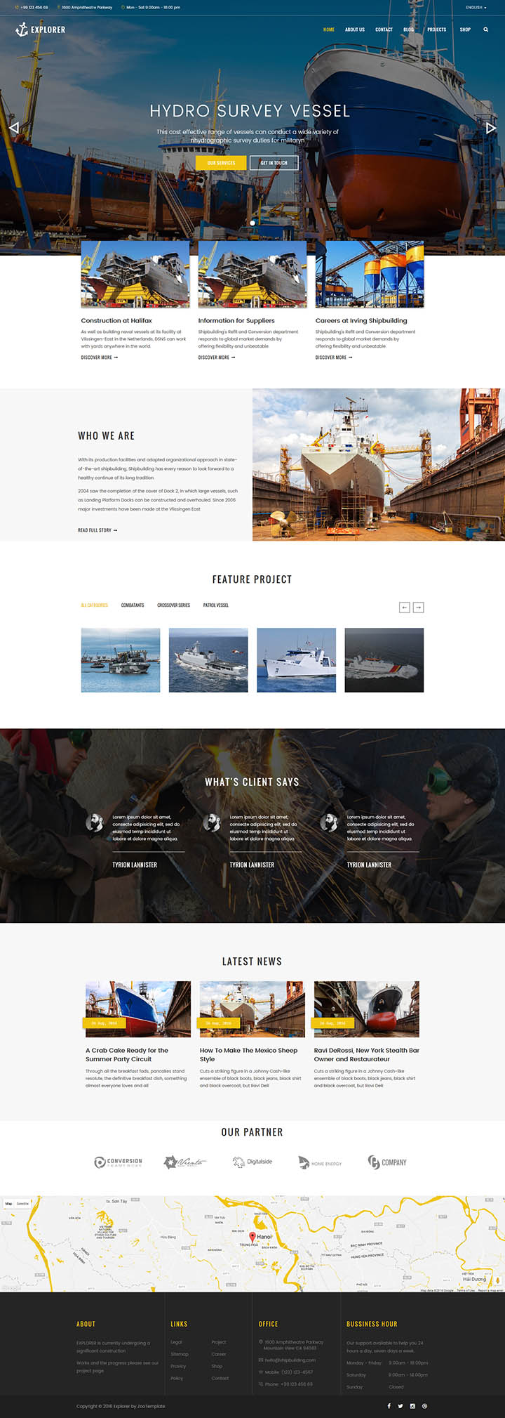 Joomla шаблон ZooTemplate Explorer