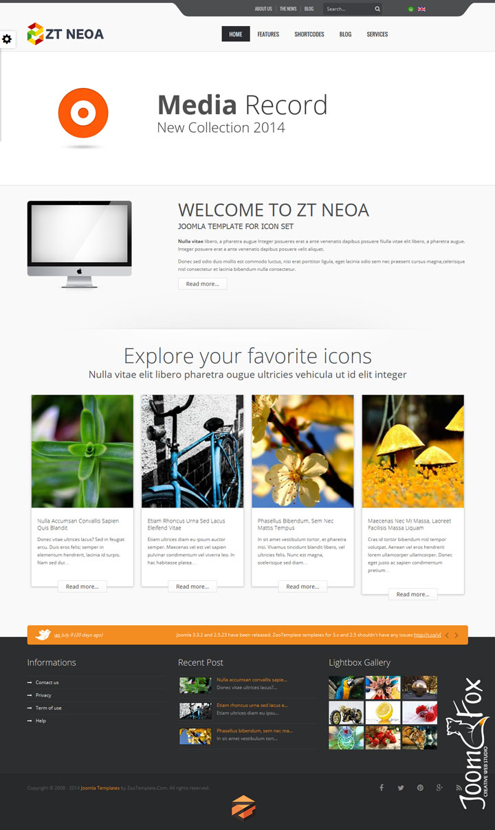 Joomla шаблон ZooTemplate Neoa