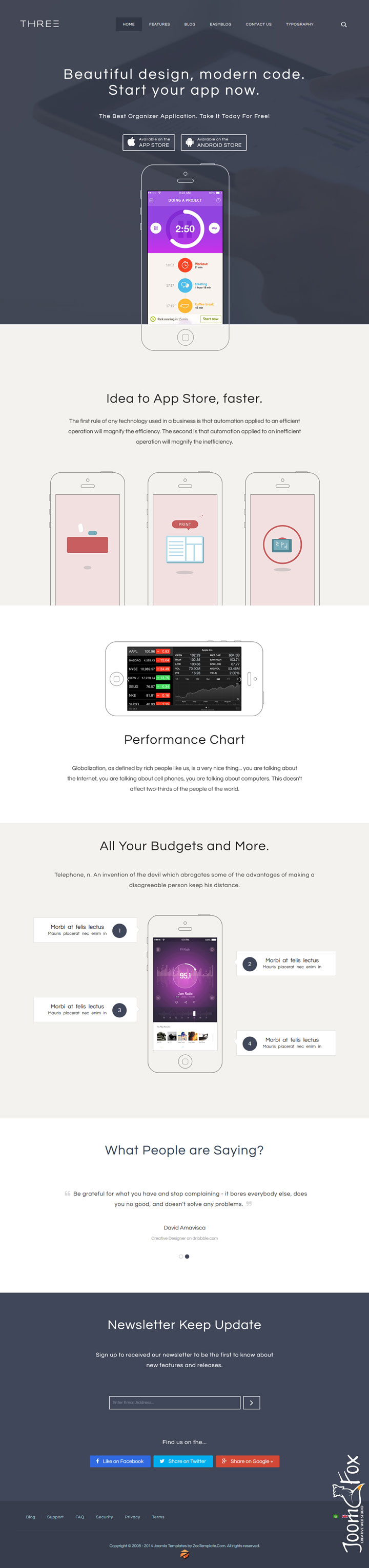 Joomla шаблон ZooTemplate Three